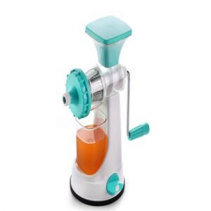 Fruit & Vegetable Juicer with a strong steel handle for easy manual pressing