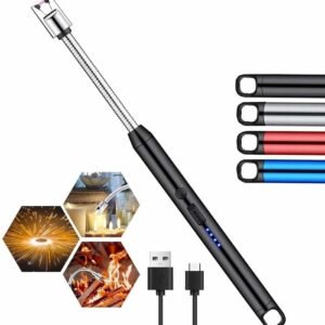 Rechargeable Electric Gas Lighter for Kitchen with 360° Flexible Neck
