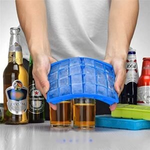 Durable and Multicolor Silicone Ice Cube Tray Set for Freezing