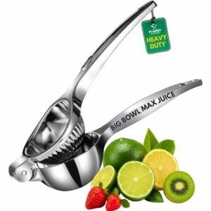 Heavy Duty Citrus Juicer – Stainless Steel Lemon Squeezer with Groove Head