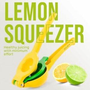 Heavy Duty Lemon & Lime Squeezer – Manual Citrus Juice Press with Dual Bowls