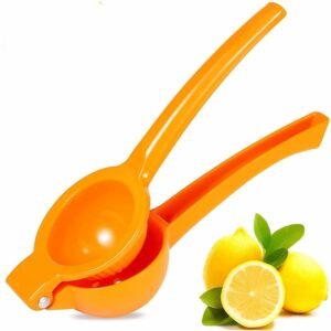 Large Metal Hand Press Juicer – Lemon & Lime Squeezer with Easy Grip
