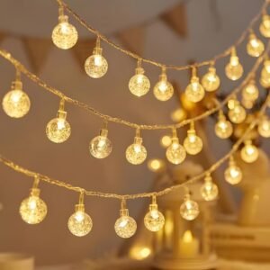 Waterproof 14 LED Crystal Ball Lights for Diwali