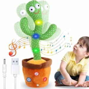 Talking cactus toy dancing and singing for kids