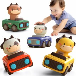 Baby push go friction car toys multicolor set